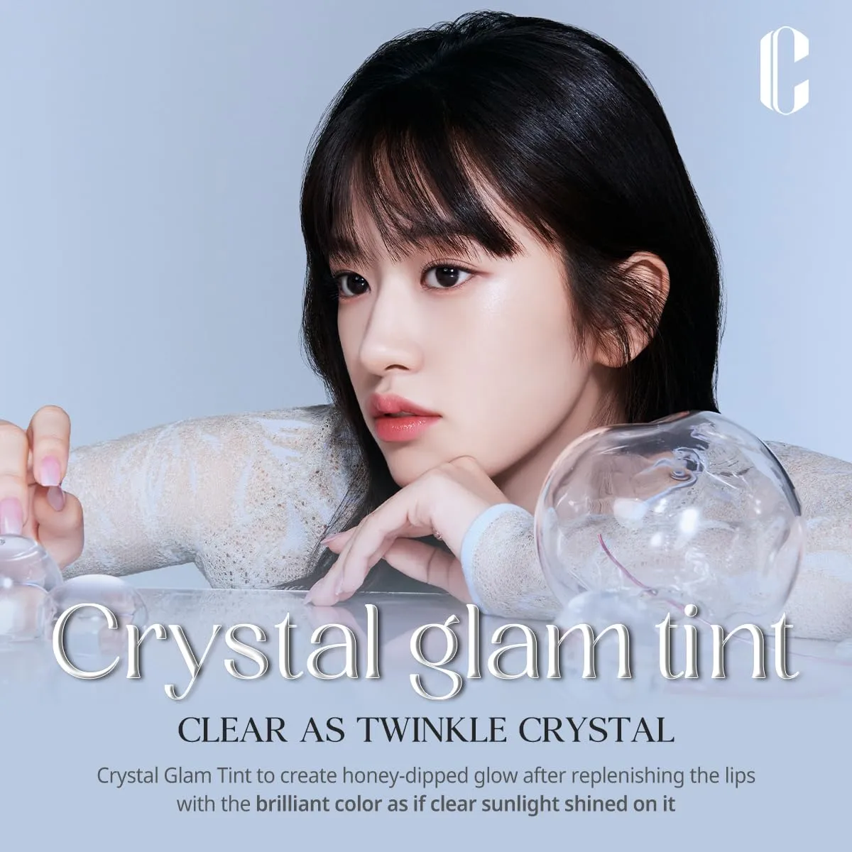 CLIO Crystal Glam Tint |Glossy Finish, Lightweight, Weightless, Buildable, Glass-Like, Smoothing, Long-Lasting, Vivid, Transparent, Shiny, Moisturizing, Hydrating (06 Daily Mauve)
