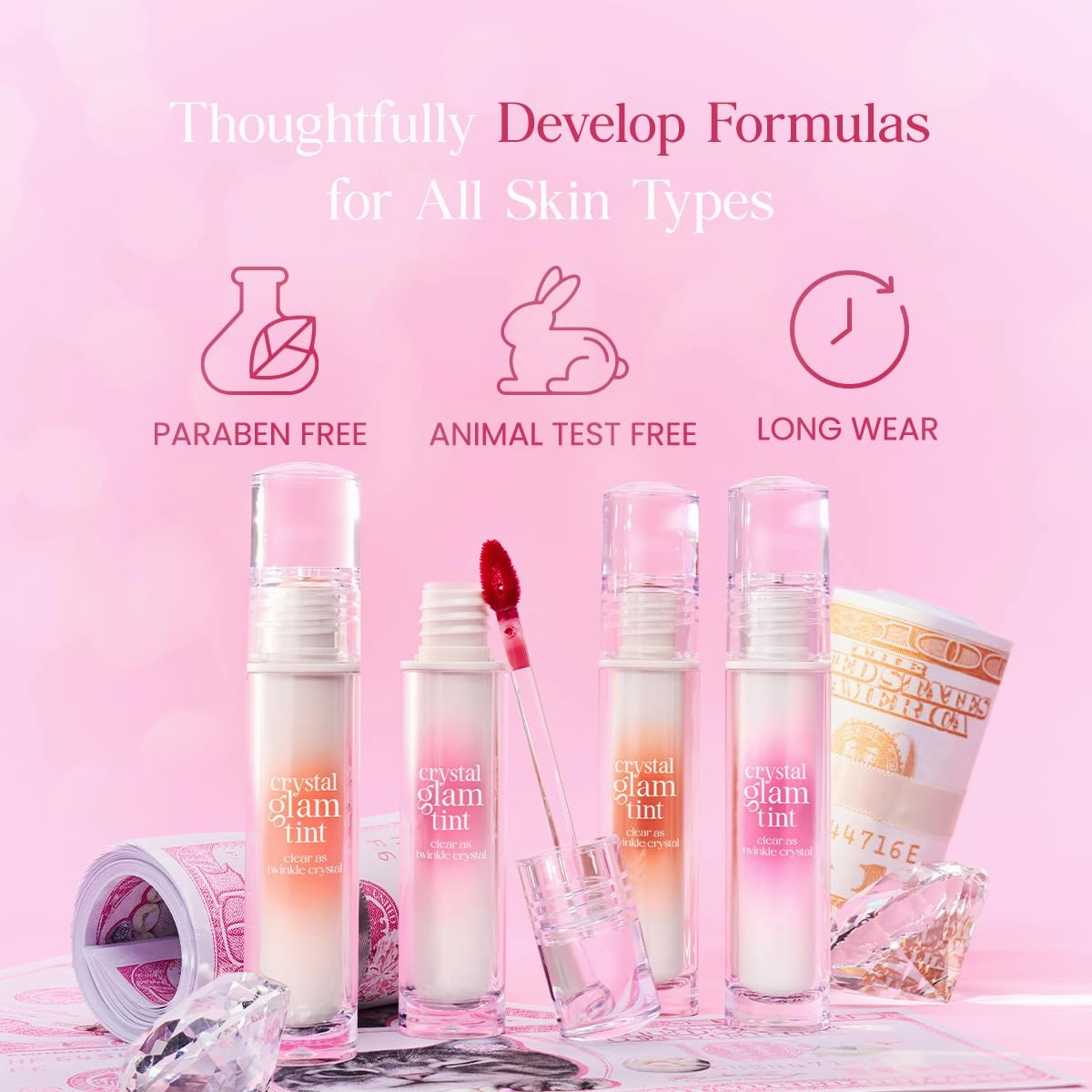 CLIO CRYSTAL GLAM TINT (014 HEART PINK DIAMOND)