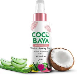 Coca Baya Face Toner (100 ML) Enriched with Rose, Aloe Vera Extract & Natural Vitamin B3 | Smoothens Skin | Fights Pimples | Tightens Pores | Suitable for All Skin Types | Moisture Infusing Face Mist