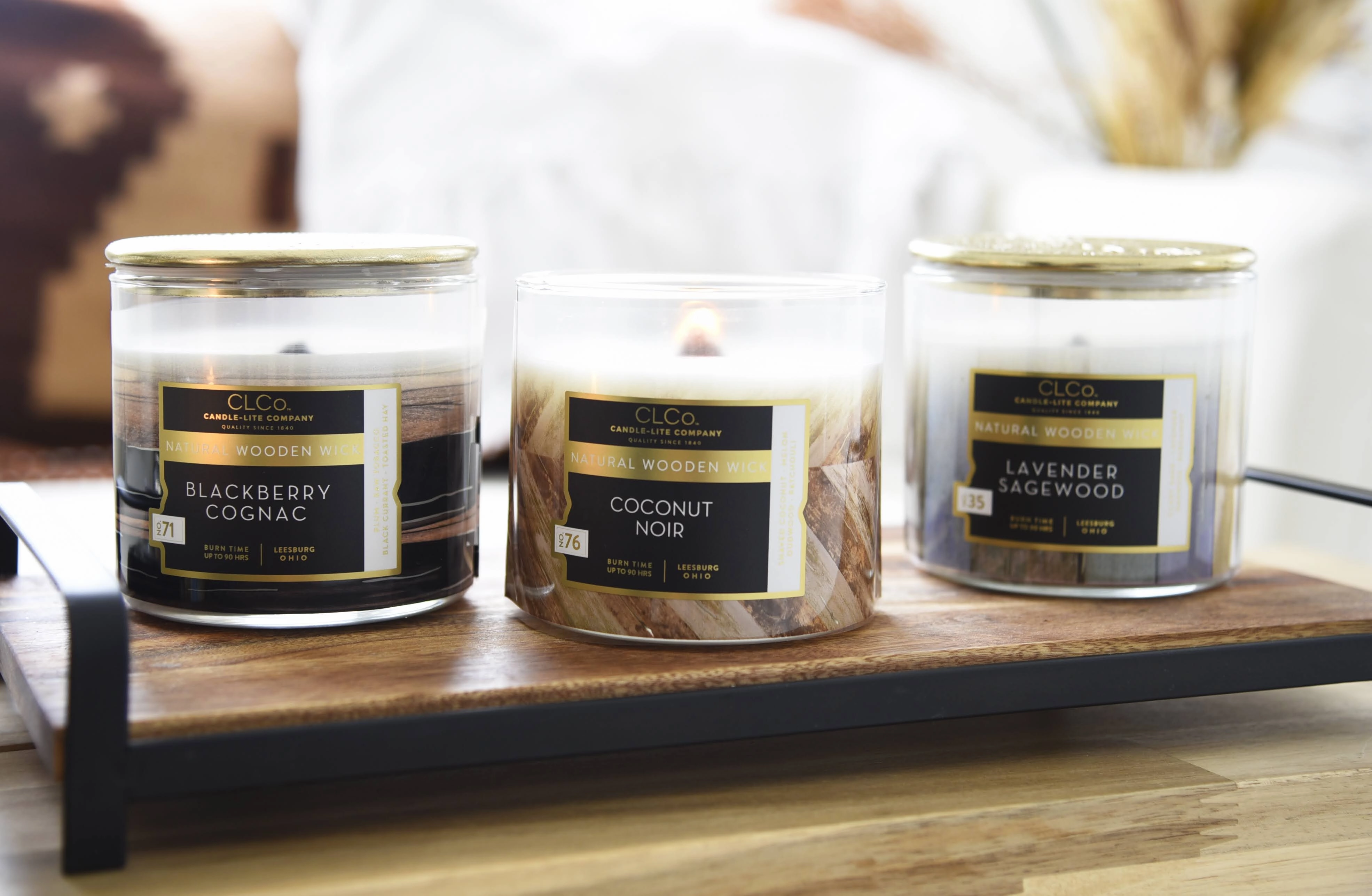 Coconut Noir Wooden-Wick 14oz Jar Candle