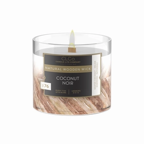 Coconut Noir Wooden-Wick 14oz Jar Candle