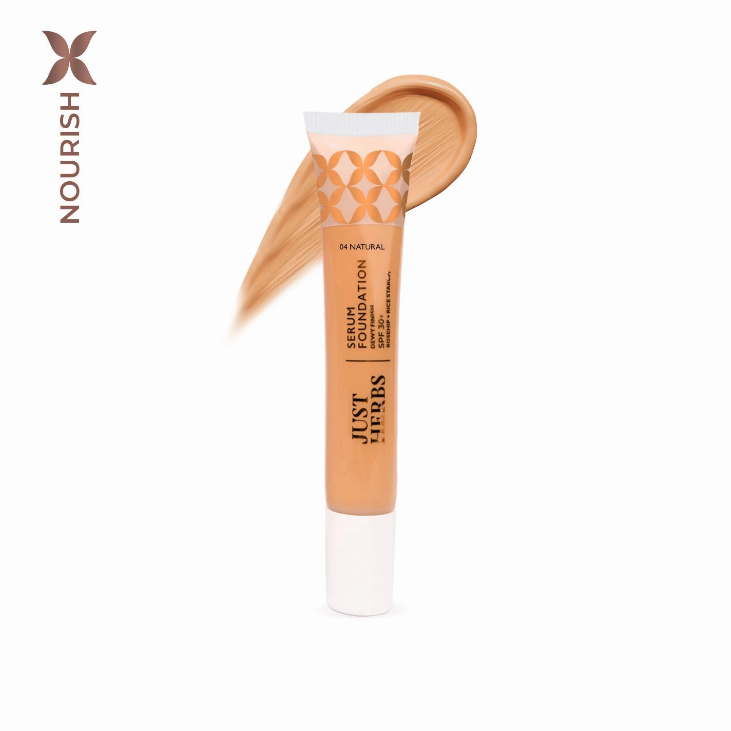 Combo Pack of 5: Serum Foundation Dewy Finish SPF30  (Bottle) - Natural 20gm, Vanilla 20gm, Porcelain 20gm, Ivory 20g & Sand 20gm TUBE