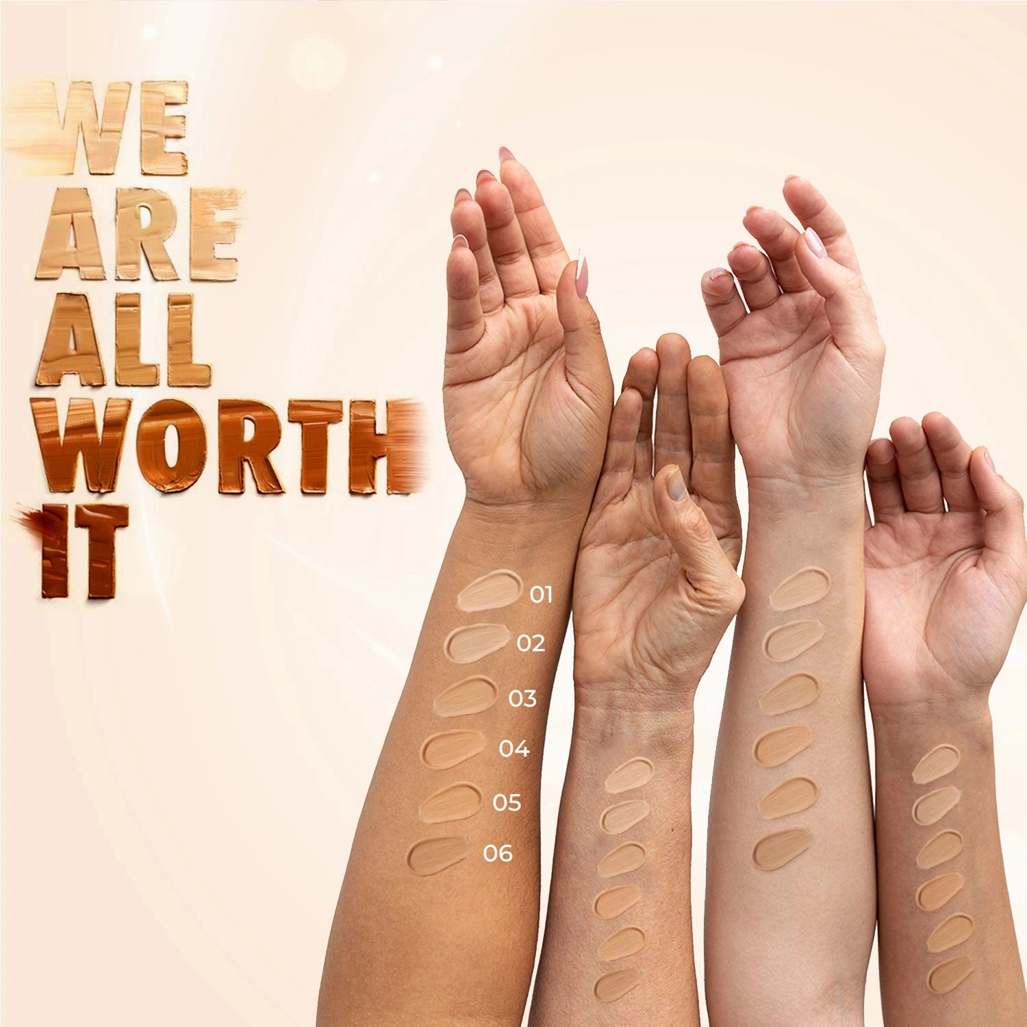Combo Pack of 5: Serum Foundation Dewy Finish SPF30  (Bottle) - Natural 20gm, Vanilla 20gm, Porcelain 20gm, Ivory 20g & Sand 20gm TUBE
