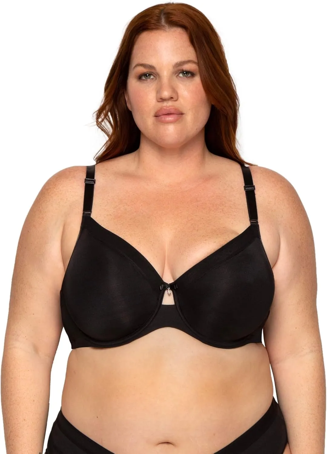 Curvy Couture Women's Plus Size Silky Smooth Micro Unlined Underwire Bra