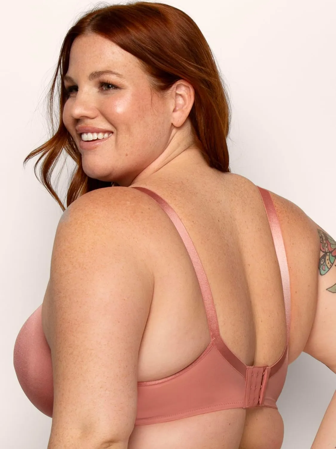 Curvy Couture Women's Plus Size Silky Smooth Micro Unlined Underwire Bra