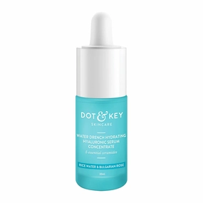 D.ot & K.ey Hydrating Hyaluronic Acid Serum With Vitamin C   E | For Plump, Glowing Skin | Face Serum for Dry Skin, Oily & Normal Skin | With Ceramide & Acai Berry 1.01 Fl Oz