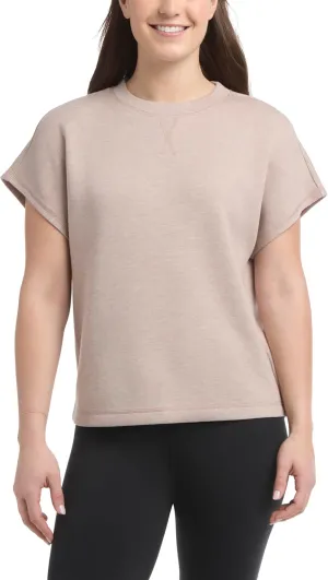 Danskin Women's Short Sleeve Crew Neck Luxe T-Shirt