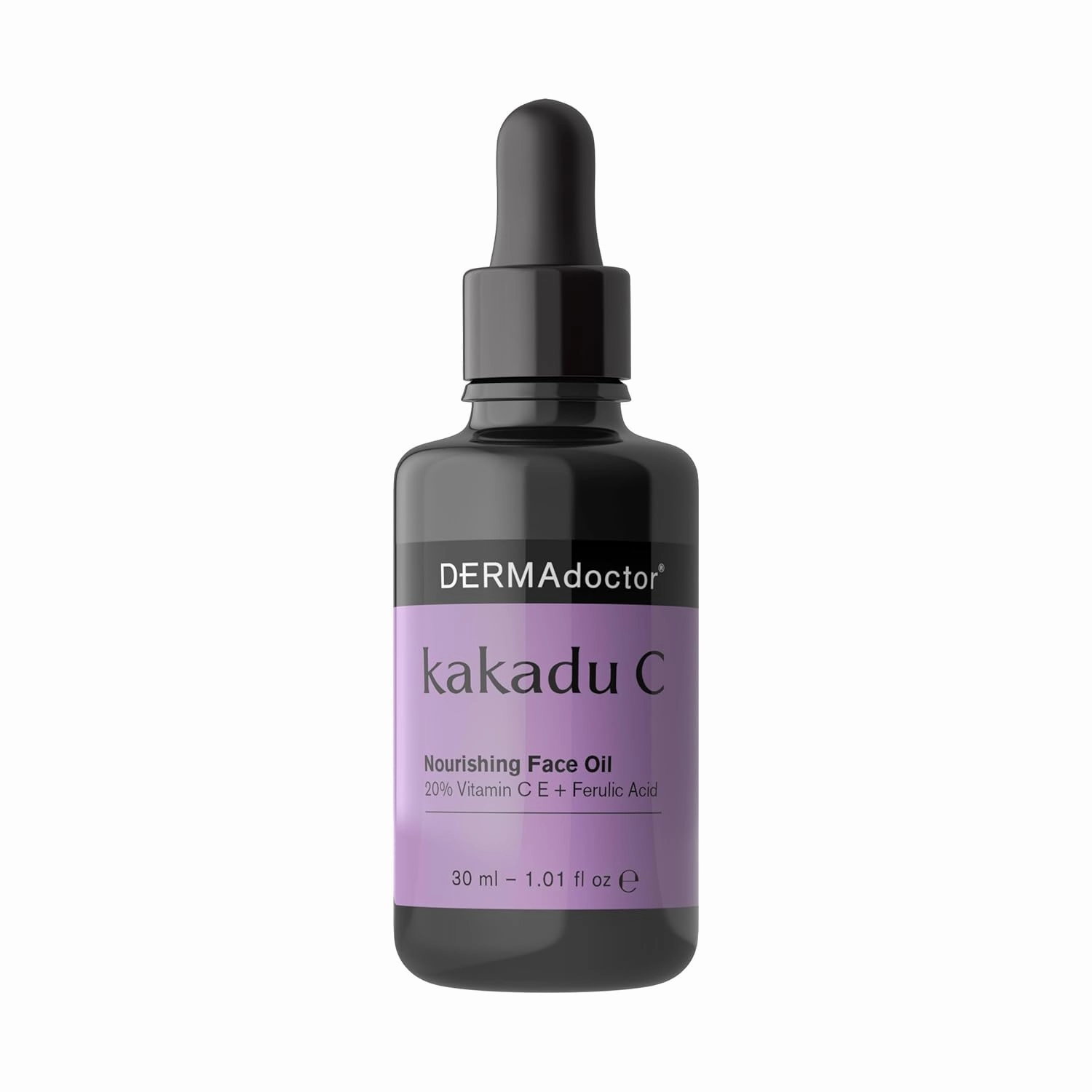 DERMAdoctor 20% Vitamin C Face Oil with Vitamin E & Ferulic Acid | Kakadu C High-Potency Evening Oil, Anti-Aging, Brightening & Hydrating Glow | For All Skin Types – 1.01 fl oz