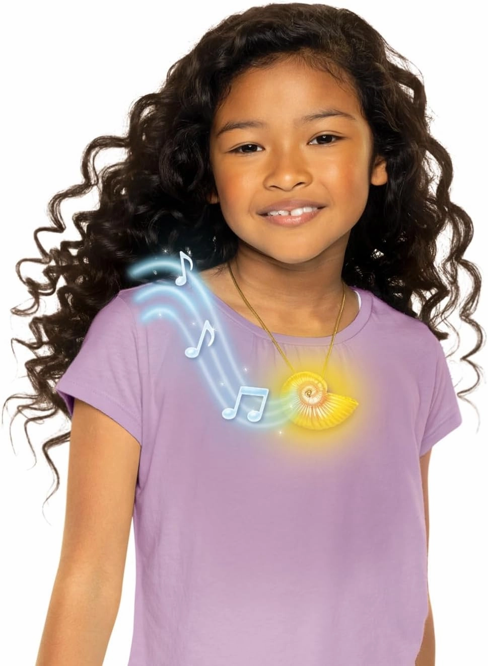 Disney The Little Mermaid Ariel Seashell Necklace with Light-Up Feature and Ariel's Singing Voice! Toy Necklace for Girls Role Play and Dress-Up Time!