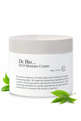 Dr. Bio Eco Moisture Cream 300g | Daily Moisturizer for Face and Body | Dry Skin Cream Face Hydrating Moisturizer for All Skin Types w/Shea Butter, Ceramide & Rose Water | Korean Skin Care Products