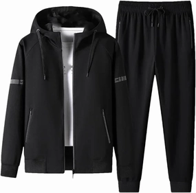 Dvbfufv Men Running Tracksuits Hoodies Zipper Sportwear Outwear  Sweatpants Sets Male Spring Sports Outfits