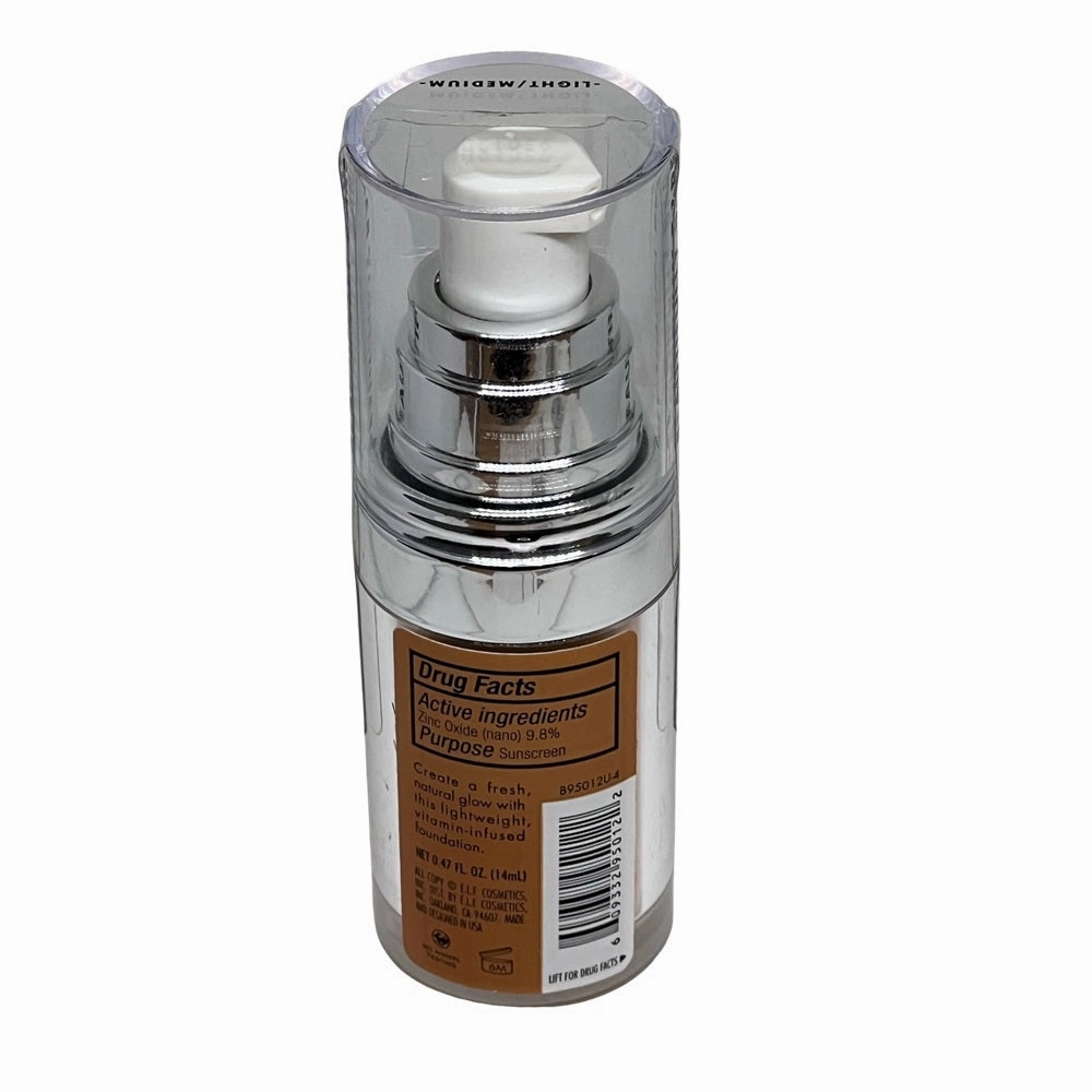 e.l.f. Beautifully Bare Foundation Serum SPF 25, Light/Medium 95012U