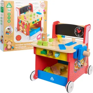 Early Learning Centre Wooden Activity Workbench, Imaginative Play, Hand Eye Coordination, Physical Development, Kids Toys for Ages 12 Month, Amazon Exclusive