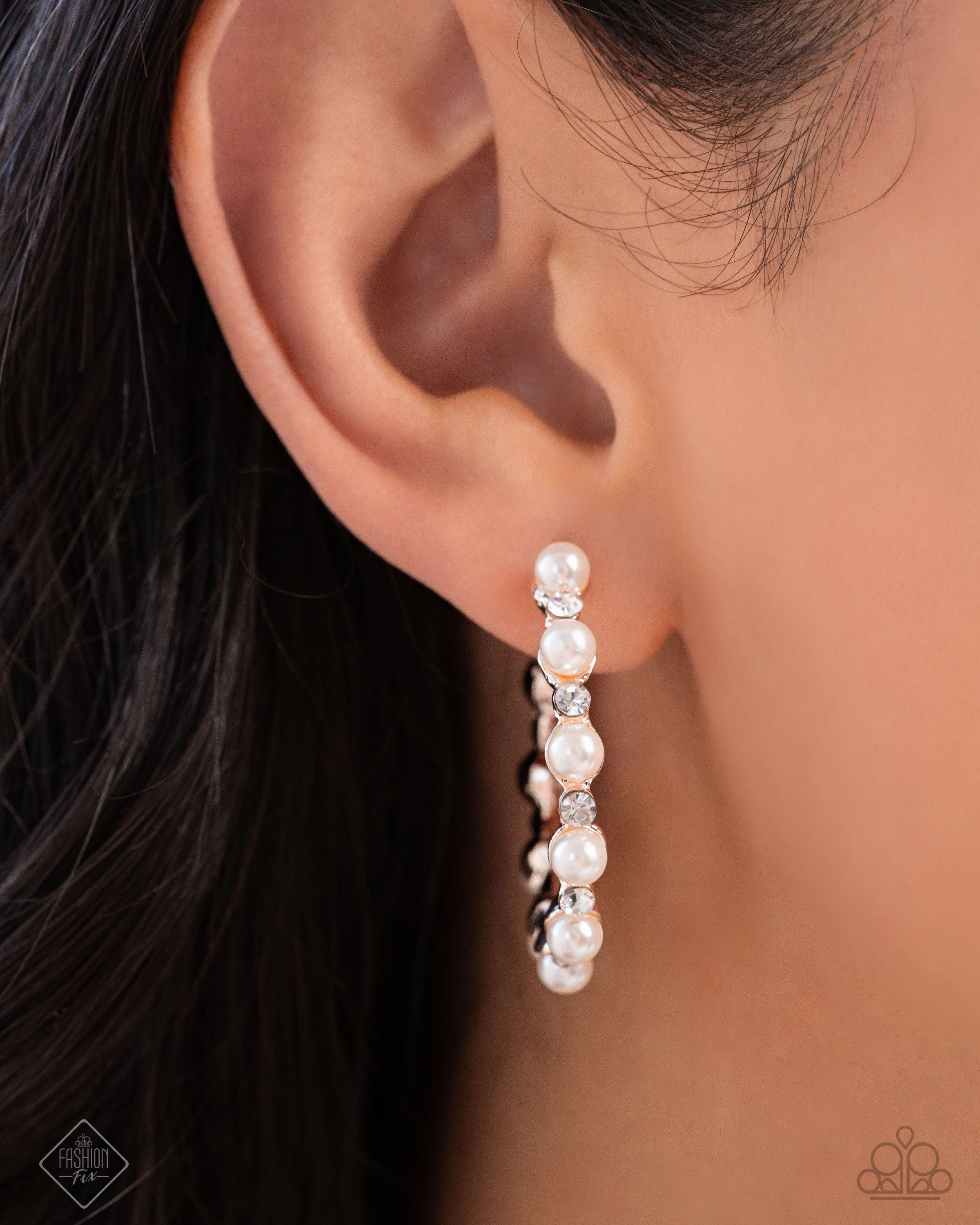Earrings Shimmery Scope - Rose Gold