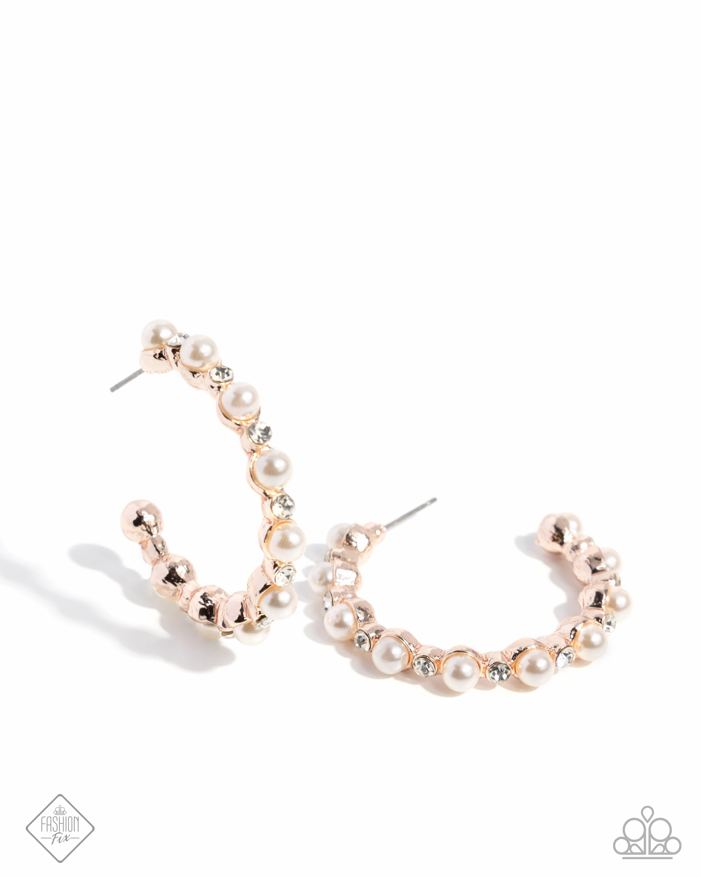 Earrings Shimmery Scope - Rose Gold
