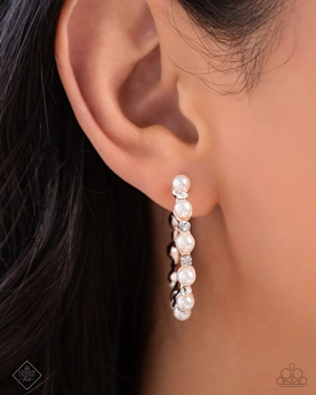 Earrings Shimmery Scope - Rose Gold