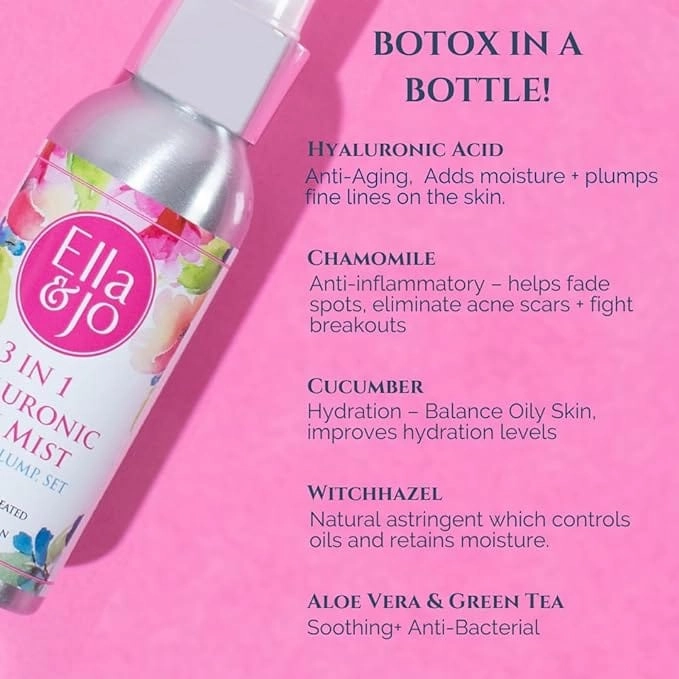 Ella & Jo 3 in 1 Hyaluronic Skin Mist 100ml