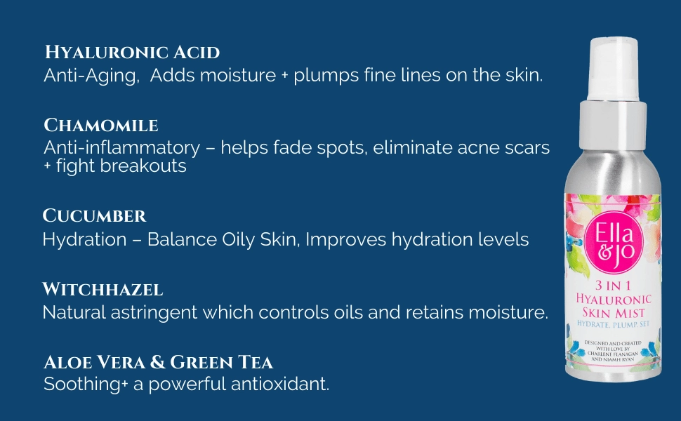 Ella & Jo 3 in 1 Hyaluronic Skin Mist 100ml