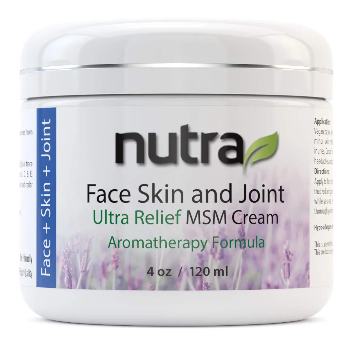 Face, Skin & Joint Ultra Relief Cream 4 oz (120ml) Jar