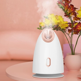 Facial Steamer Nano Ionic Steamer for Home Face Sauna SPA Sinuses Moisturizing Hot Warm Mist Humidifier Atomizer for Unclog Pores Rejuvenate &Hydrate Your Skin for Youthful Complexion