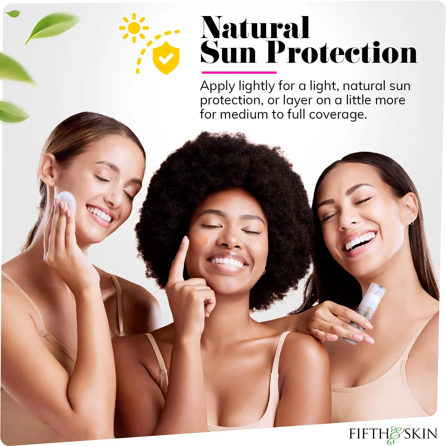 Fifth & Skin: Better’n Ur Skin Liquid Foundation (SANDY BEIGE) - Natural, Organic, Vegan, Cruelty-Free - Gluten-Free Beauty with Buildable Coverage and Palm-Free Luxury - 1 oz