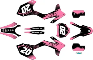 Graphics Kit for Apollo RXF Freeride (All Years) Spear Series Pink 09 Mil-Dirt Pit Bike Motorcycle Stickers,Dirtbike Racing Decal Automotive Motocross Accessories no Plastics