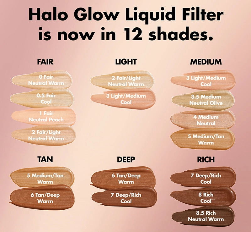 HALO GLOW LIQUID FILTER - 2 FAIR/LIGHT