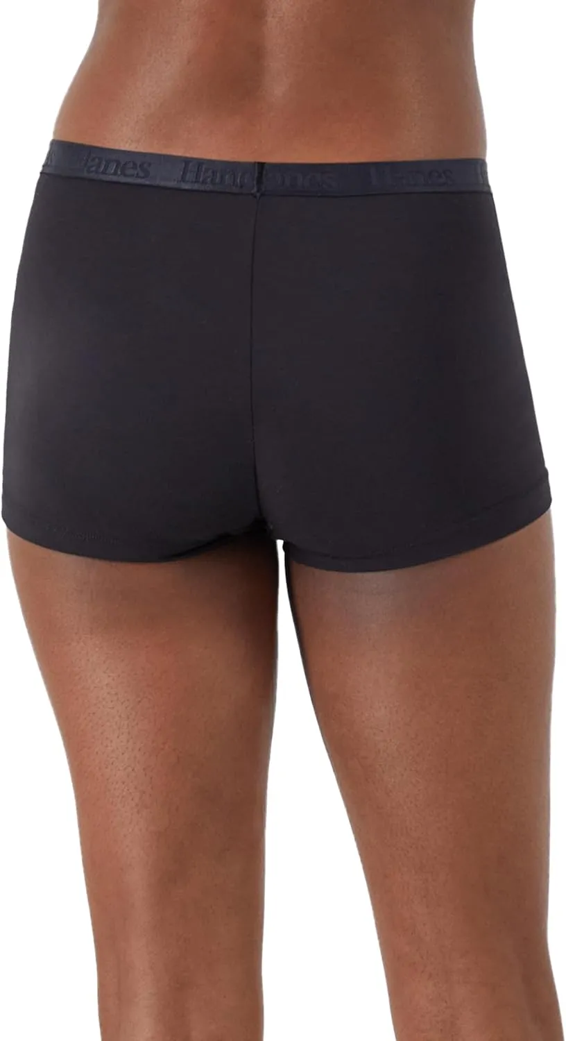 Hanes Women's Originals Ultra SuperSoft Boxer Brief Underwear (5-Pack)