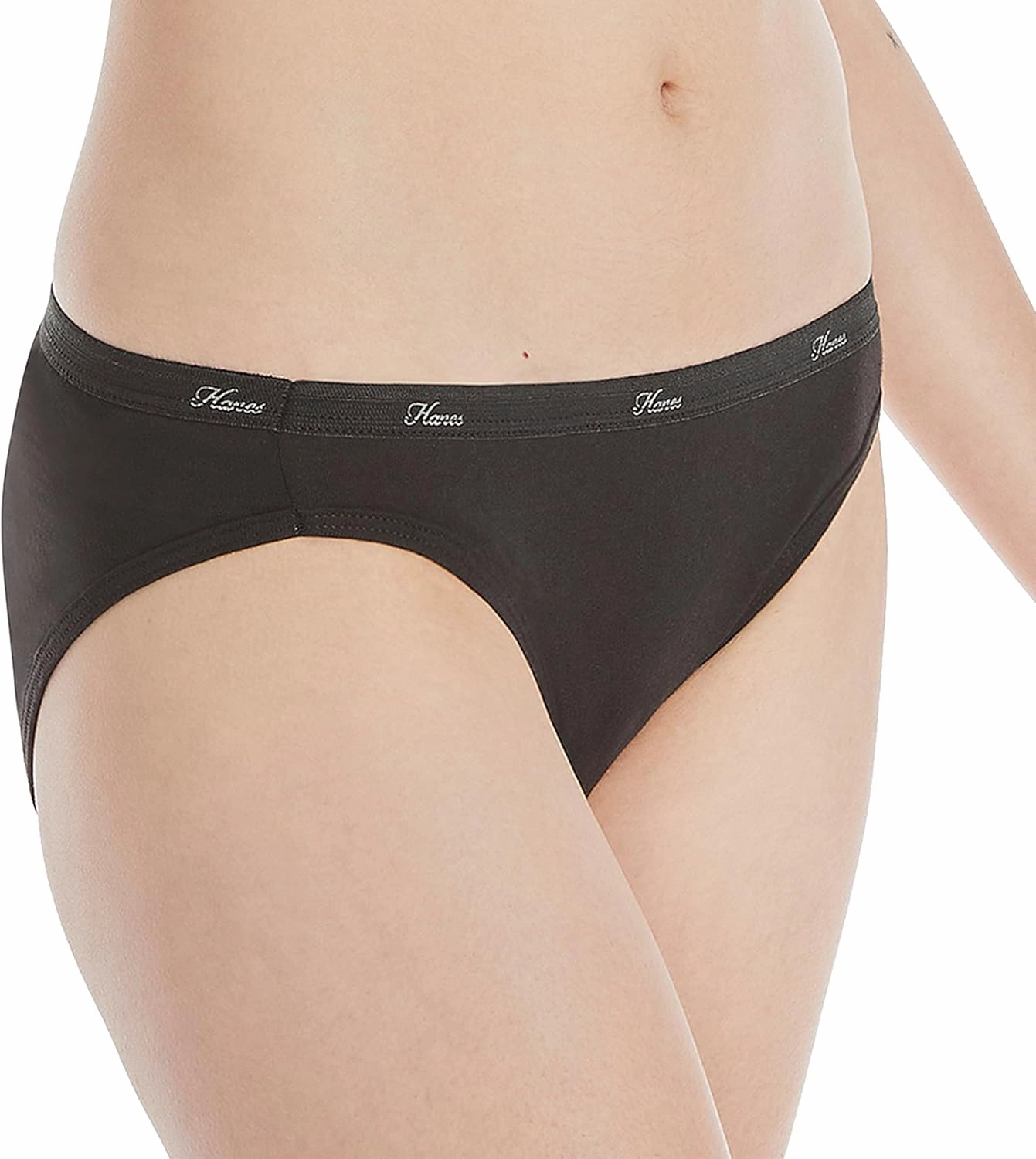 Hanes Women's Bikini Underwear Pack, Classic Cotton Bikini Panties, 10-Pack (Colors May Vary)