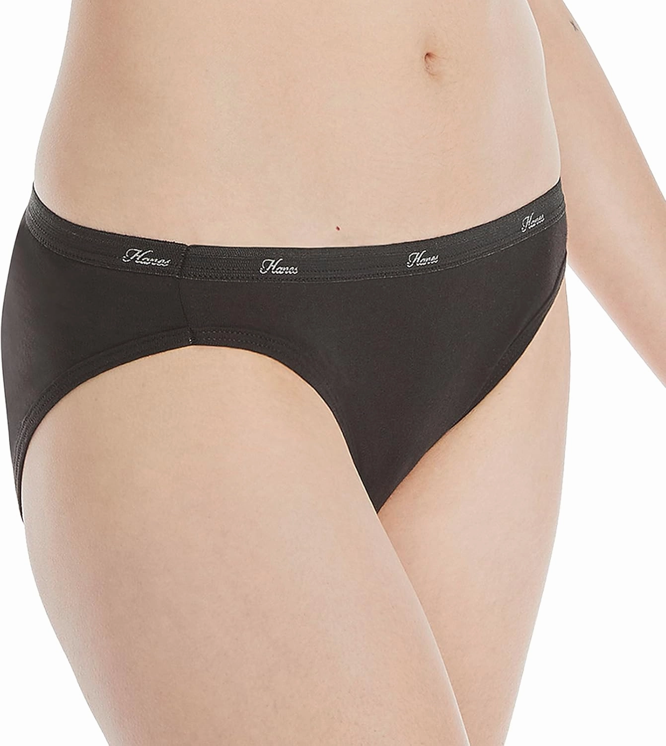 Hanes Women's Bikini Underwear Pack, Classic Cotton Bikini Panties, 10-Pack (Colors May Vary)