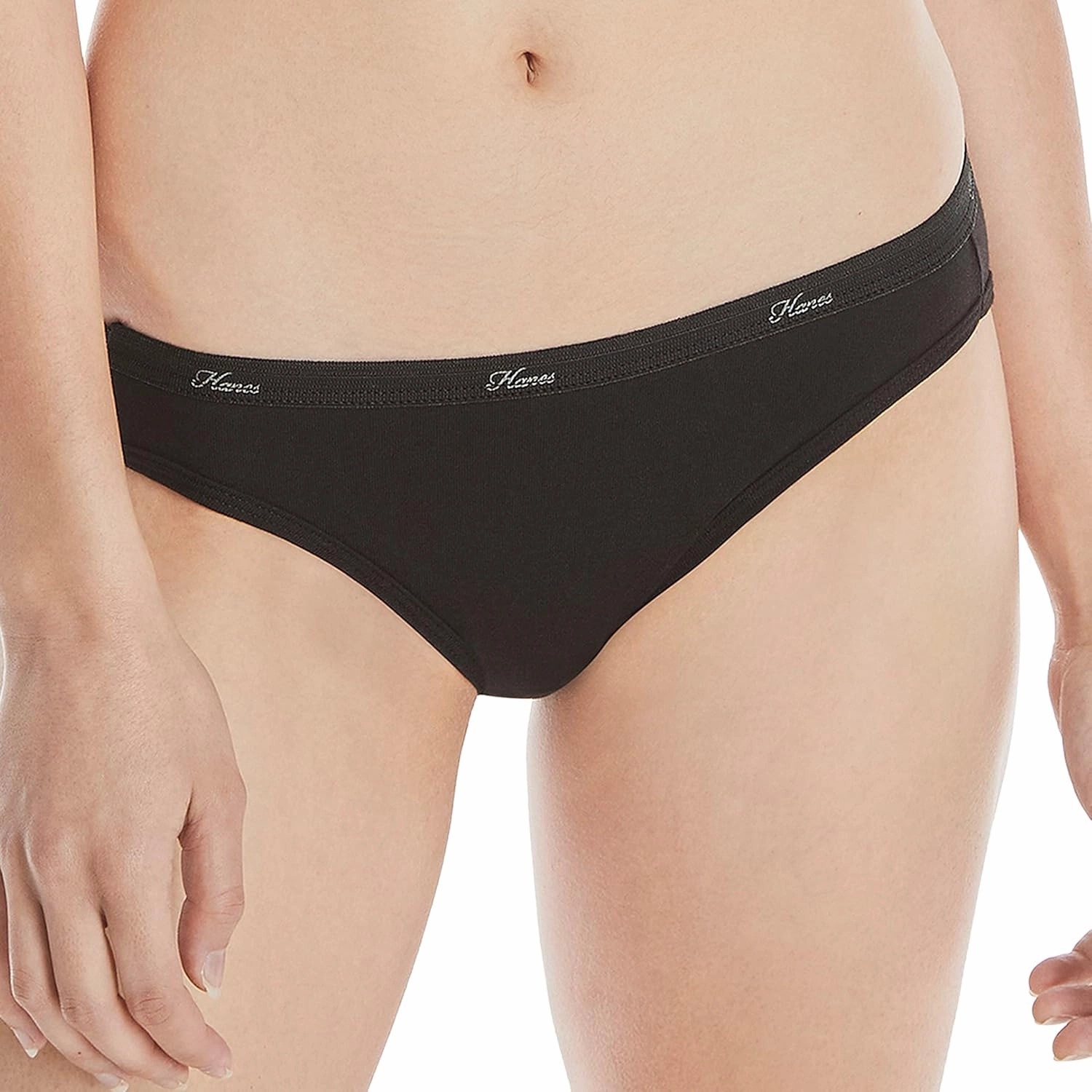 Hanes Women's Bikini Underwear Pack, Classic Cotton Bikini Panties, 10-Pack (Colors May Vary)