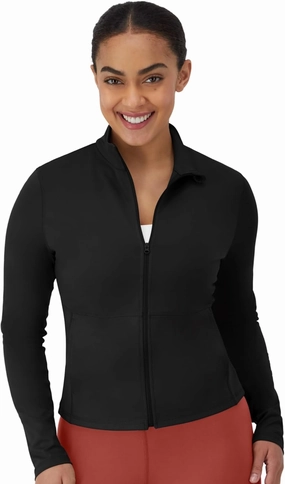 Hanes Women's Moves Workout, Soft & Stretchy Yoga, Moisture-Wicking Full-Zip Studio Jacket