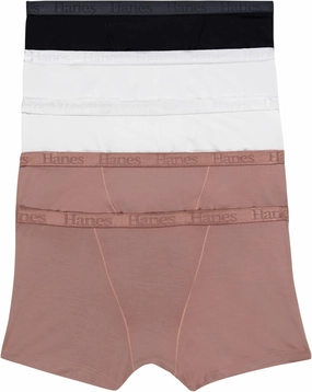 Hanes Women's Originals Ultra SuperSoft Boxer Brief Underwear (5-Pack)