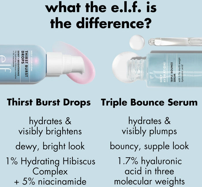 HOLY HYDRATION! THIRST BURST DROPS DEWY   BRIGHTENING