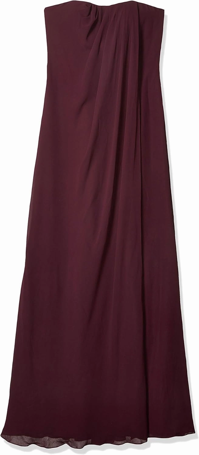 Jenny Yoo Women's One Size Racquel Strapless Chiffon Gown