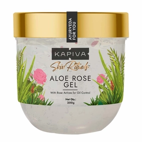 Jesica Skin Rituals Aloe Rose Gel 200 gms | Clinically Tested Rose Actives | For Oil Control & Hydration | Reduces Oil Production by 91%