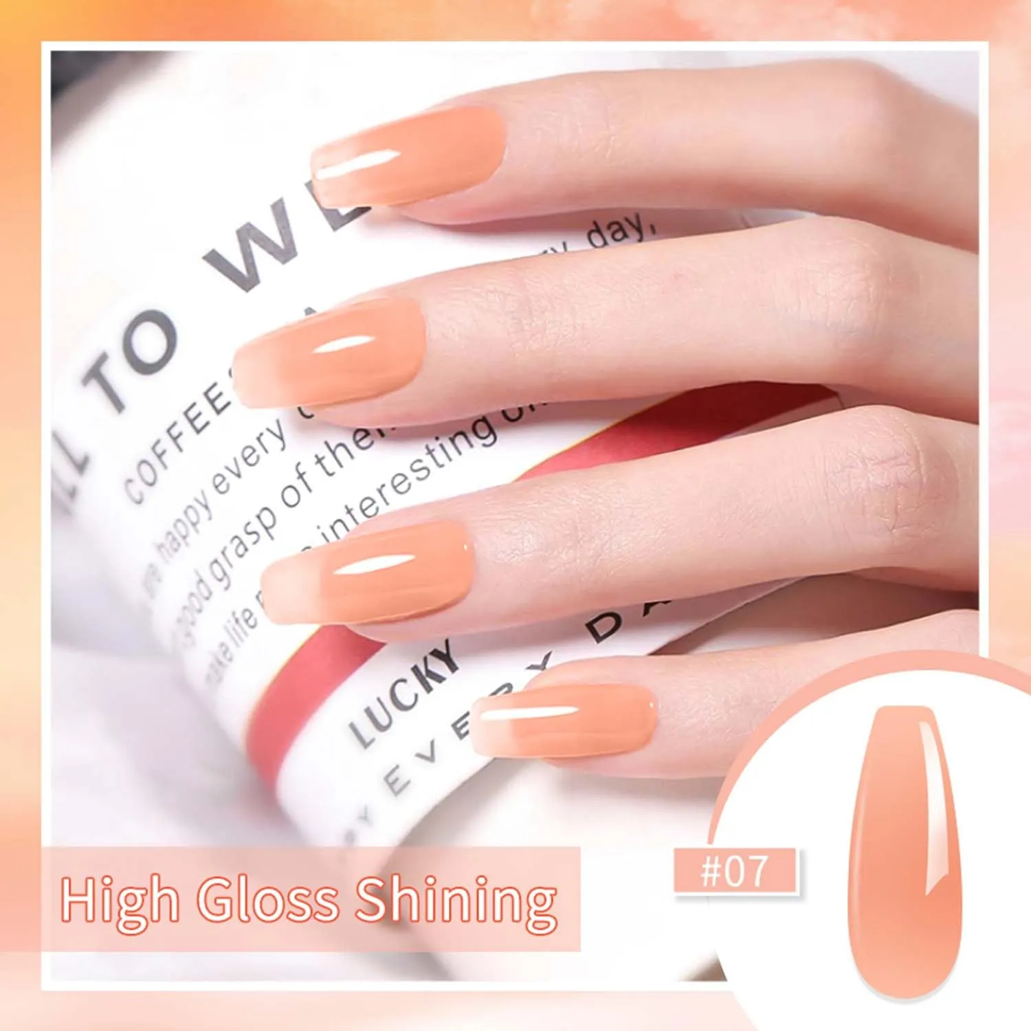 JR 9pcs 15ml Gel Nail Polish Set Black White Pink Series Gel Polish Kit UV LED Soak Off Nail Art Salon at Home DIY Gift A