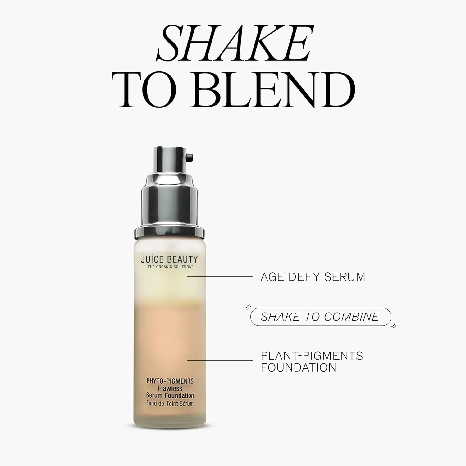 Juice Beauty Phyto-Pigments Flawless Serum Foundation - 08 Cream - 30 mL - Medium-to-Full, Long-Lasting Coverage - Reduces Look of Wrinkles   Pores - Vegan, Cruelty Free