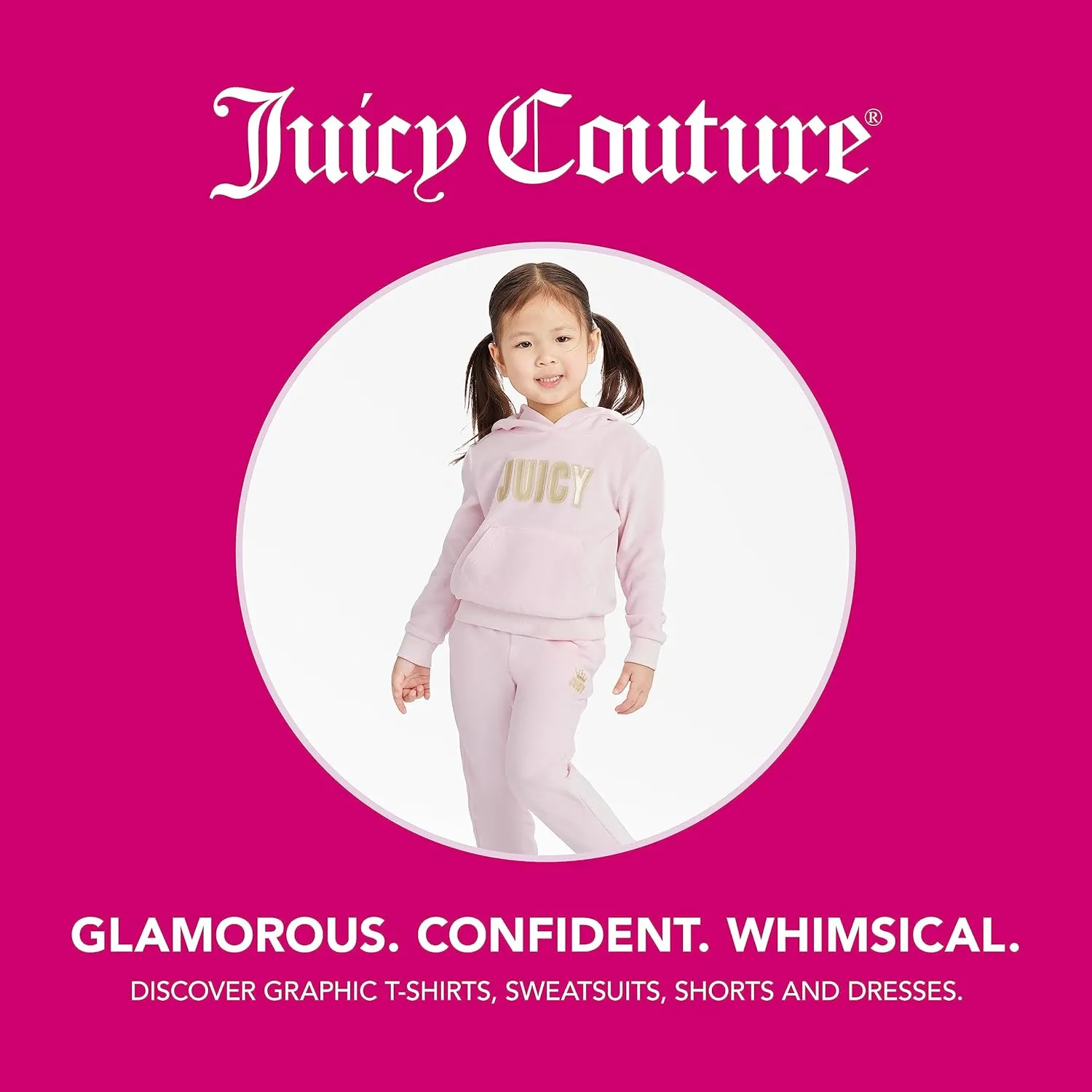 Juicy Couture Girls' Plush Velour Sweatshirt