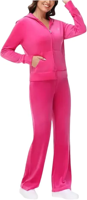 Juicy Couture Women's Bling Velour Hoodie