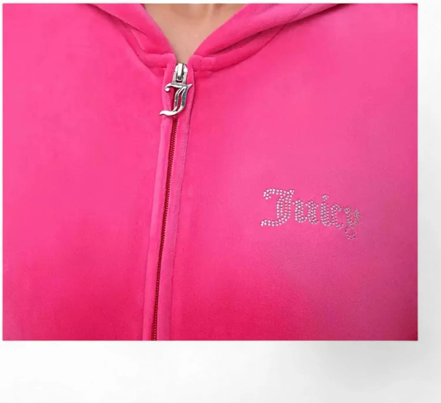 Juicy Couture Women's Bling Velour Hoodie