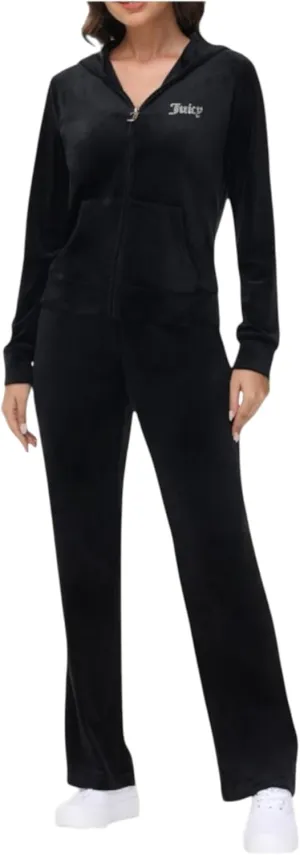 Juicy Couture Women's Bling Velour Hoodie