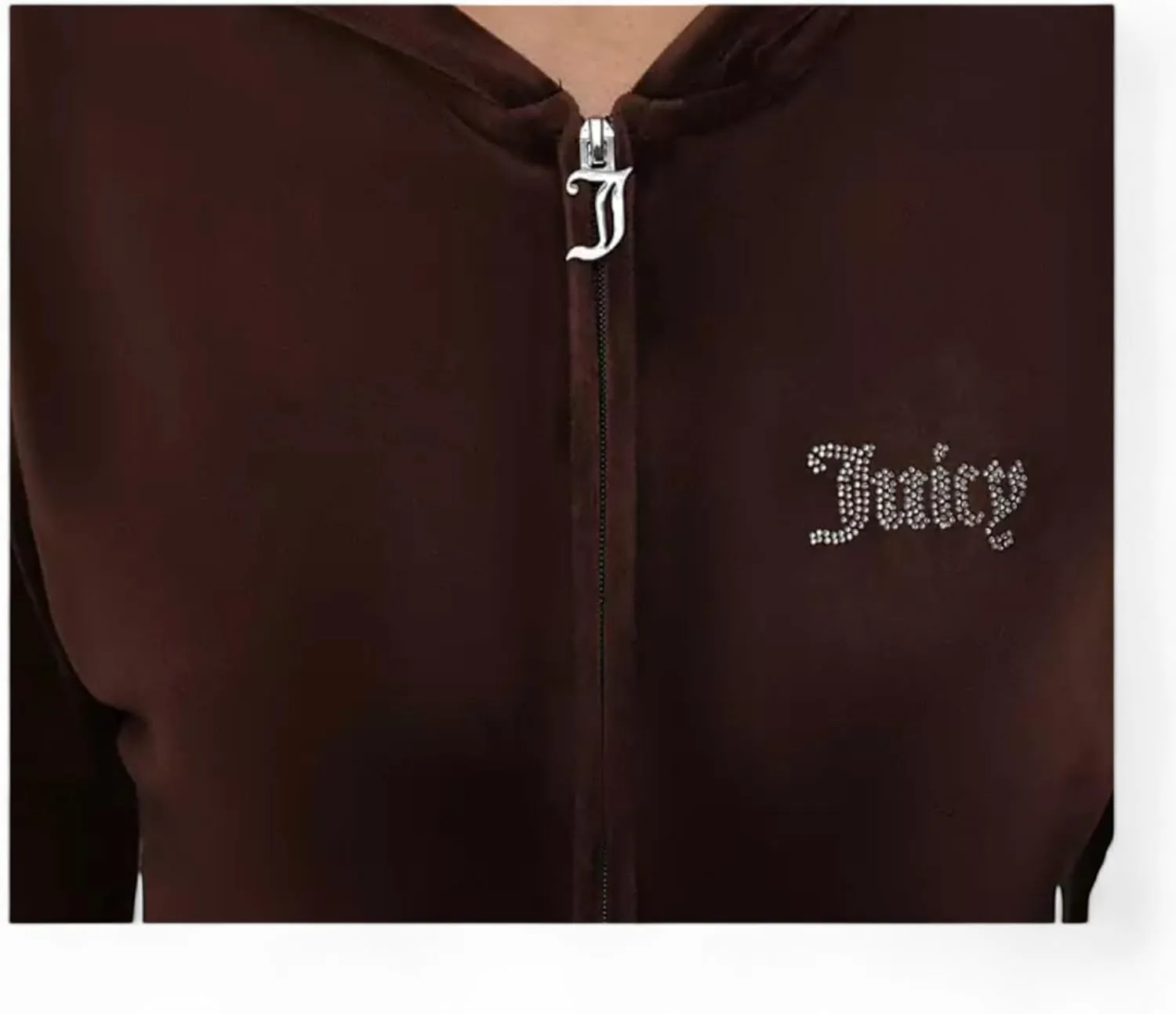 Juicy Couture Women's Bling Velour Hoodie