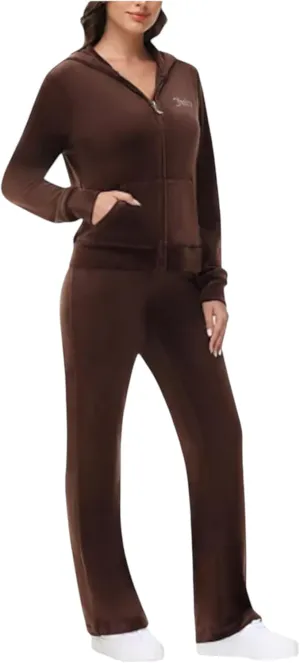 Juicy Couture Women's Bling Velour Hoodie
