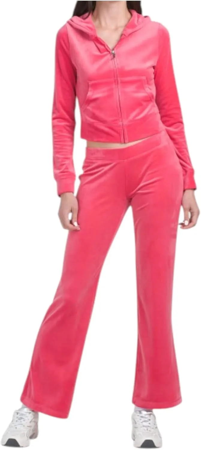 Juicy Couture Women's Bling Velour Tracksuit (US, Alpha, Small, Regular, Regular, Watermelon)