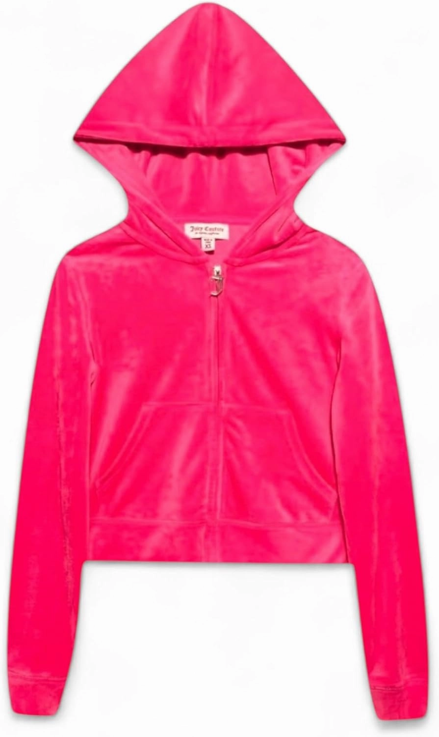 Juicy Couture Women's Plus Size Bling Velour Hoodie