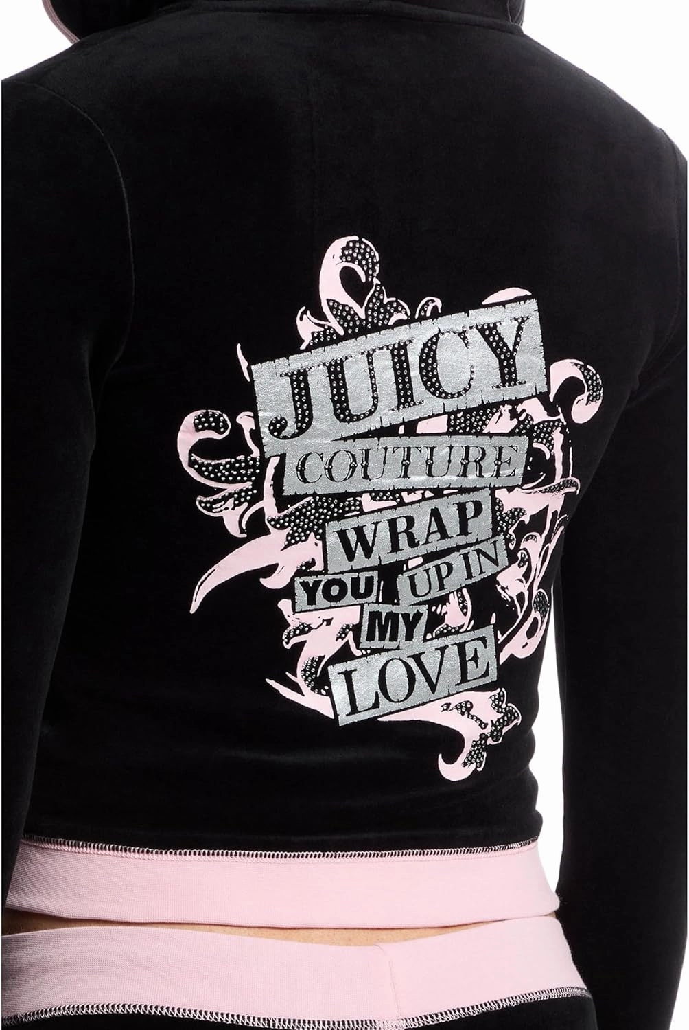 Juicy Couture Women's Vday Heritage Track Jacket with Contrast Rib