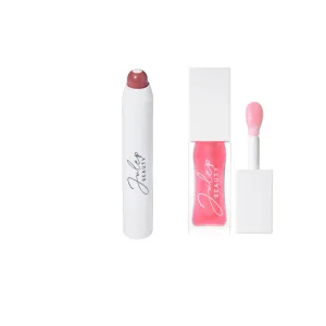 Julep So Plush Glossy Lip Oil   It’s Balm Lip Crayon Duo | Hydrating Lip Care with Nourishing Oils & Buttery Smooth Color | Sheer Light Pink Glossy Shine & Long-Lasting Rose Tint | Vegan & Cruelty-Fre