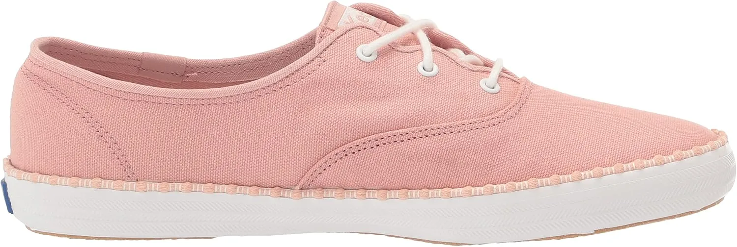 Keds Womens Champion Wave Metallic Lace Up Sneakers Shoes Casual - Silver