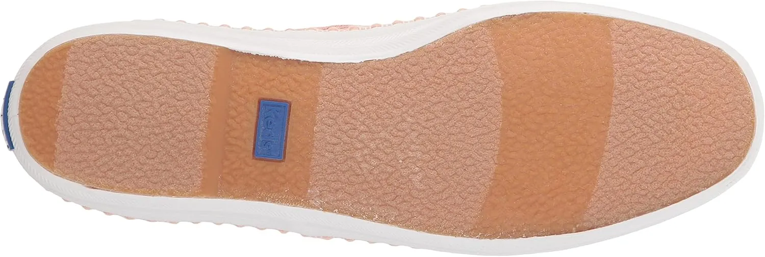 Keds Womens Champion Wave Metallic Lace Up Sneakers Shoes Casual - Silver